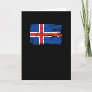 Iceland Flag Card