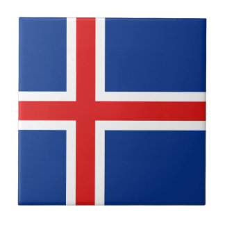 Iceland Flag Ceramic Tile