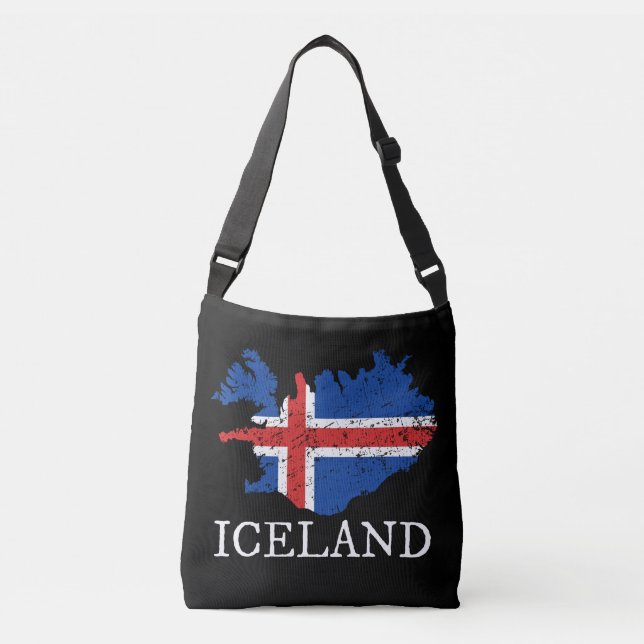 Iceland Flag Crossbody Bag (Front)