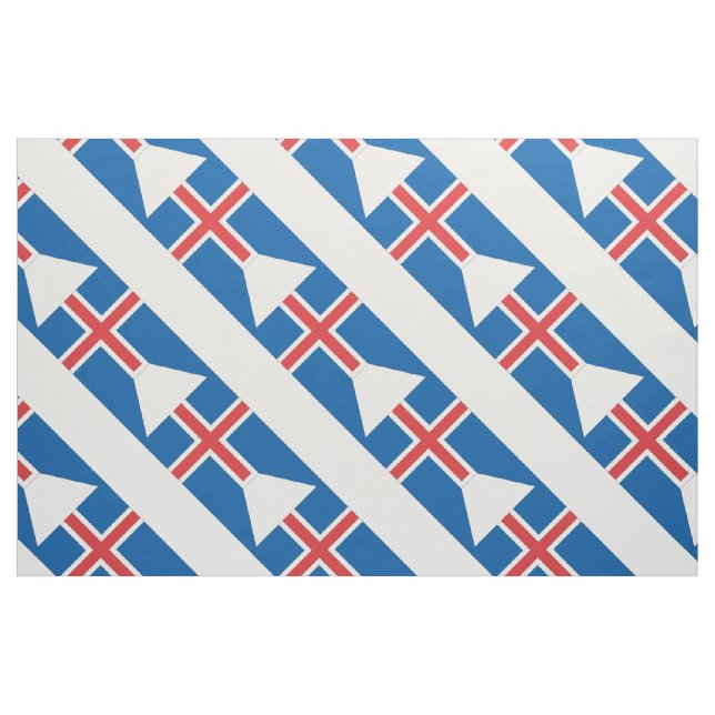 Iceland Flag Fabric (Yard)