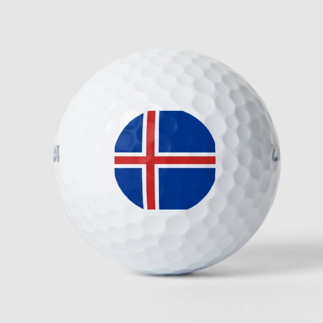 Iceland Flag Golf Balls (Front)