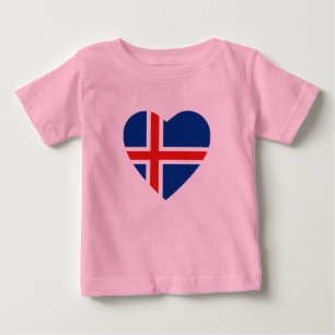 Iceland Flag Heart T-Shirt