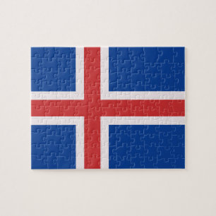 Iceland flag jigsaw puzzle
