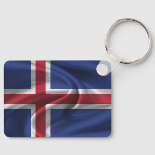 Iceland Flag Keychain