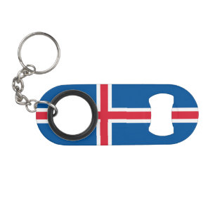 Iceland Flag Keychain Bottle Opener
