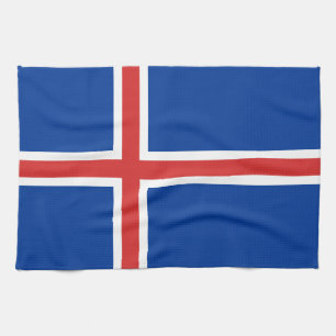 Iceland Flag Kitchen Towel
