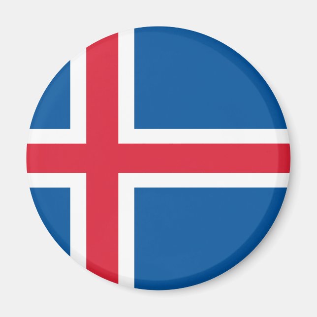Iceland flag  magnet (Front)