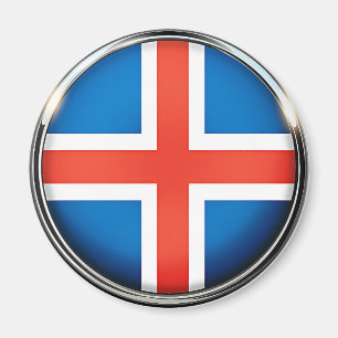 Iceland, flag, magnet