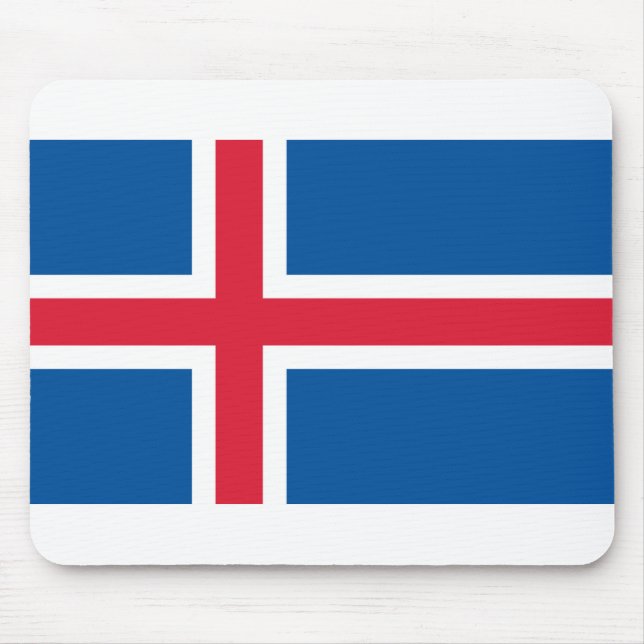 Iceland Flag Mouse Pad (Front)