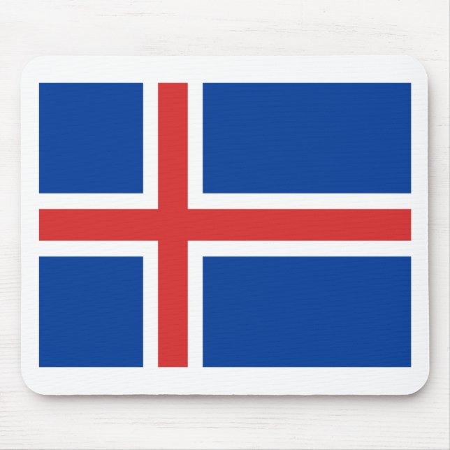 Iceland flag mouse pad (Front)