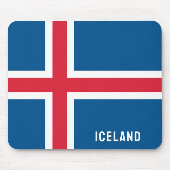 Iceland Flag Mouse Pad (Front)