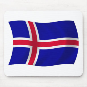 Iceland Flag Mousepad