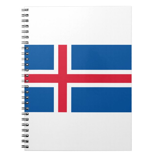 Iceland Flag Notebook (Front)