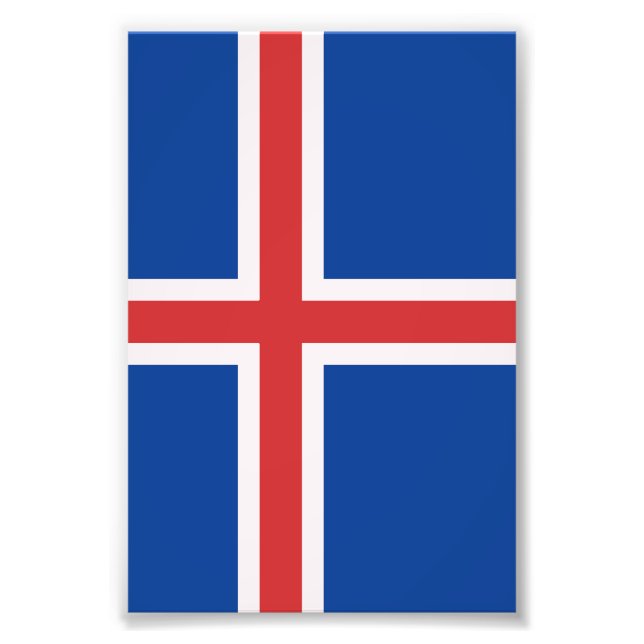 Iceland flag photo print (Front)