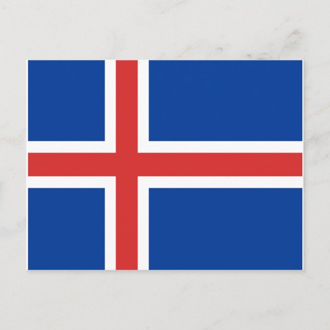 Iceland flag postcard (Front)