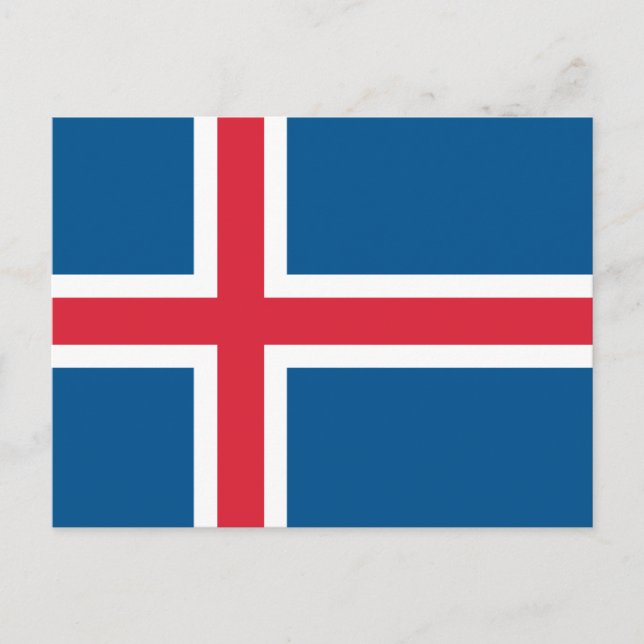 Iceland Flag Postcard (Front)