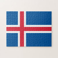 Iceland flag puzzle