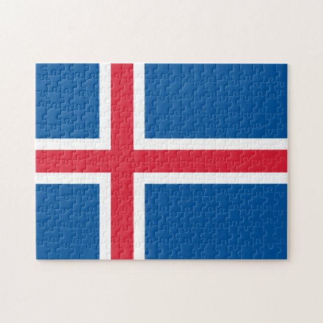 Iceland flag puzzle (Horizontal)