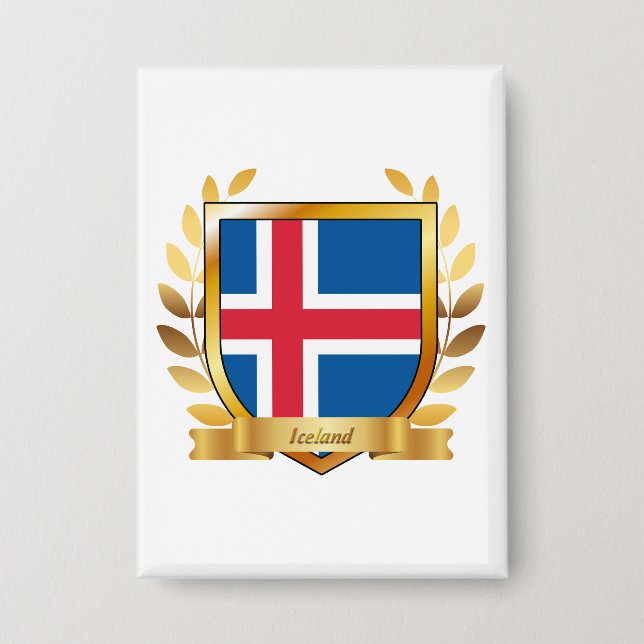 Iceland Flag Shield (Front)
