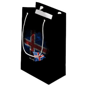 Iceland flag small gift bag