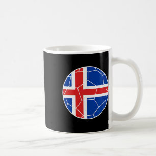 Iceland Flag Soccer Iceland Soccer Coffee Mug