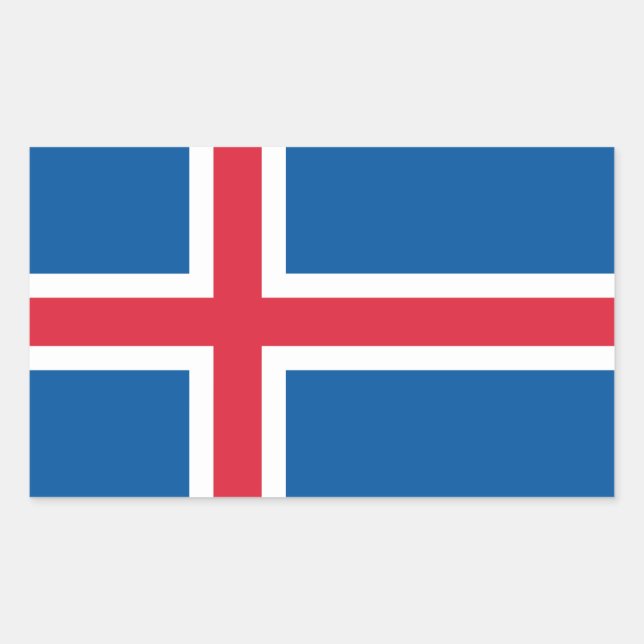 Iceland Flag Sticker (Front)