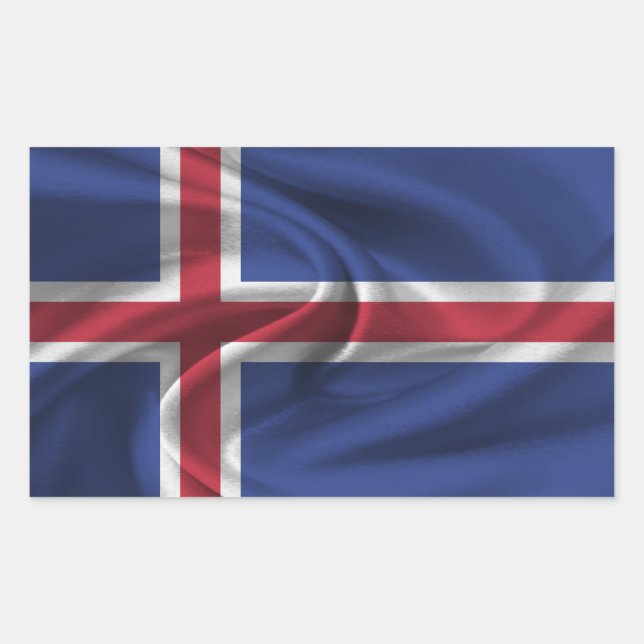 Iceland Flag Sticker (Front)