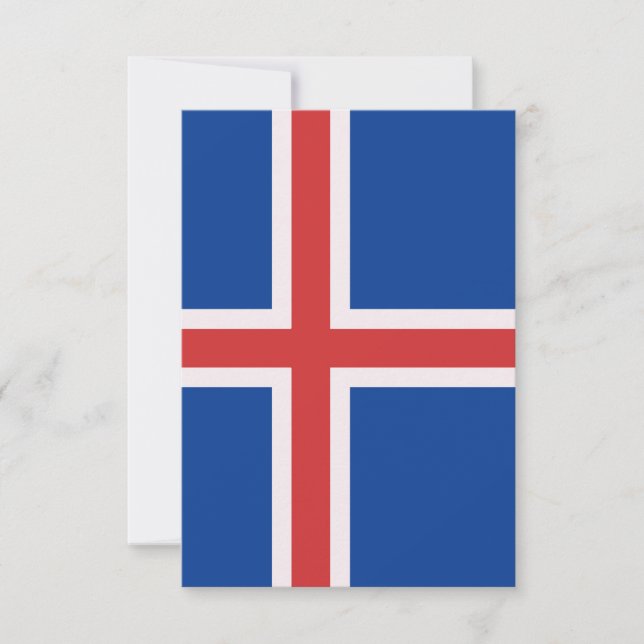Iceland flag thank you card (Front)