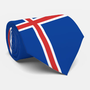 Iceland Flag Tie