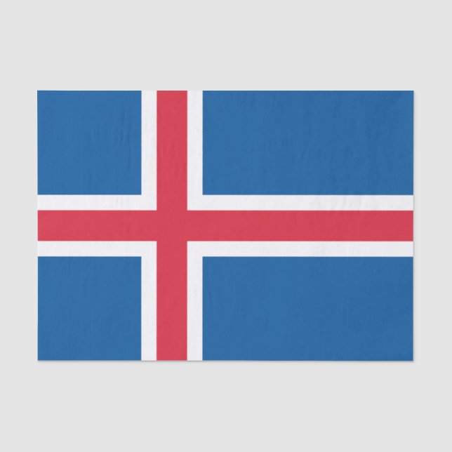 Iceland Flag Tissue Paper (Front)