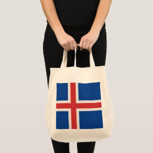 Iceland flag tote bag