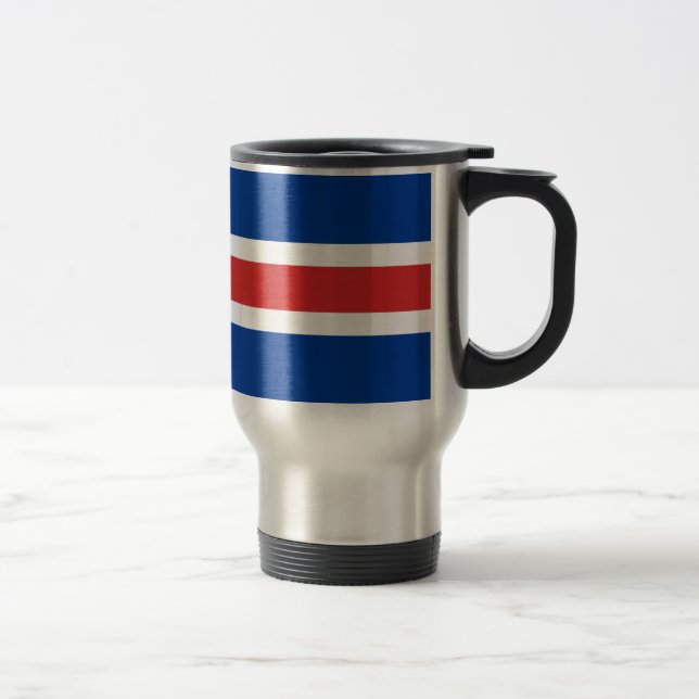 Iceland Flag Travel Mug (Right)