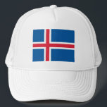 Iceland Flag Trucker Hat<br><div class="desc">Patriotic flag of Iceland.</div>