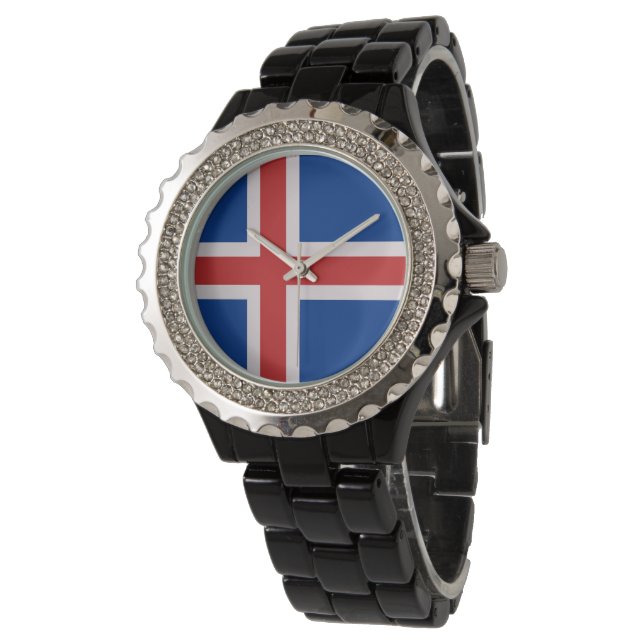 Iceland flag watch (Angled)