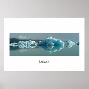 Iceland Glacier Lake Poster