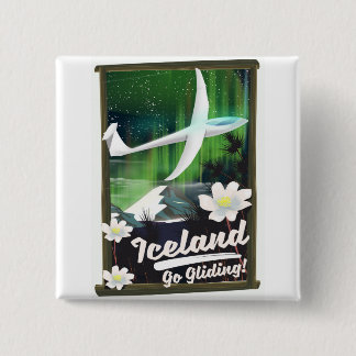 Iceland - go Gliding! 2 Inch Square Button