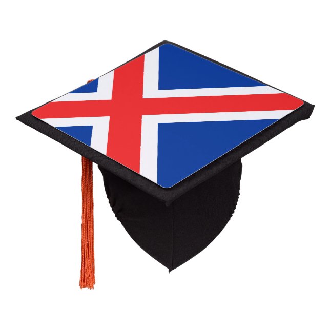 Iceland Graduation Cap Topper (Angled)