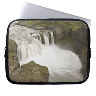 Iceland. Hafragilsfoss waterfall in Laptop Sleeve