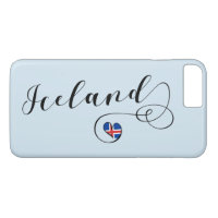 Iceland Heart Cell Phone Case, Icelandic