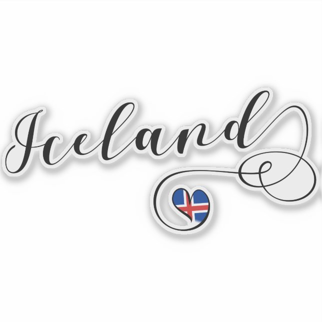 Iceland Heart Flag (Front)