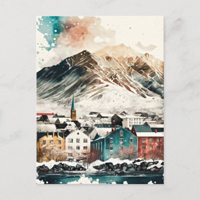 Iceland Holiday Postcard (Front)