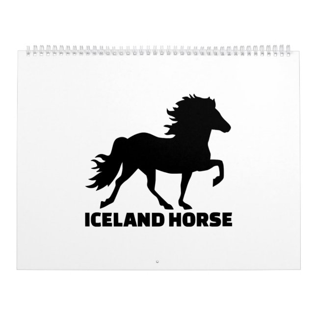 Iceland Horse Calendar (Cover)