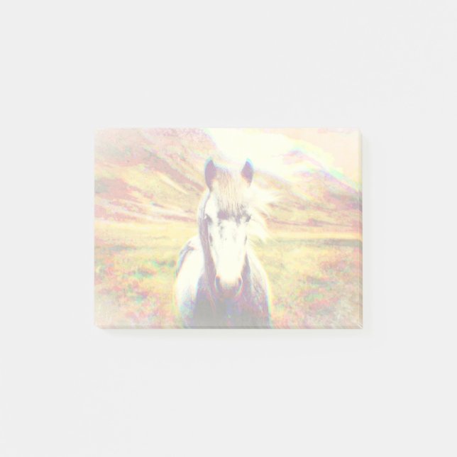 Iceland Horse Digital Art Post-it Notes (Front)