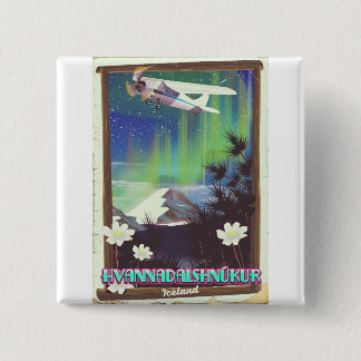 iceland Hvannadalshnúkur 2 Inch Square Button