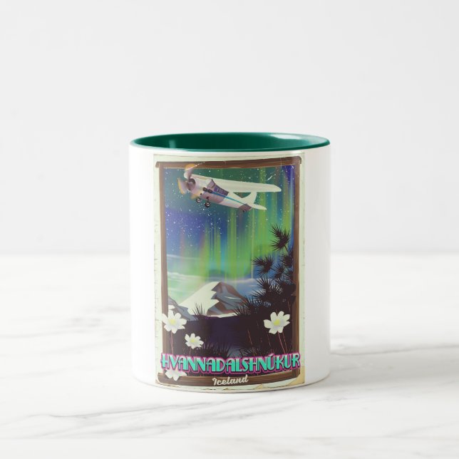 iceland Hvannadalshnúkur Two-Tone Coffee Mug (Center)