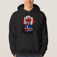 Iceland Icelandic Canadian Canada Tree Roots Flag