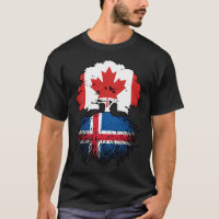 Iceland Icelandic Canadian Canada Tree Roots Flag