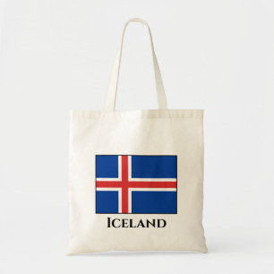 Iceland (Icelandic) Flag Tote Bag