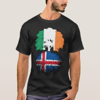 Iceland Icelandic Irish Ireland Tree Roots Flag