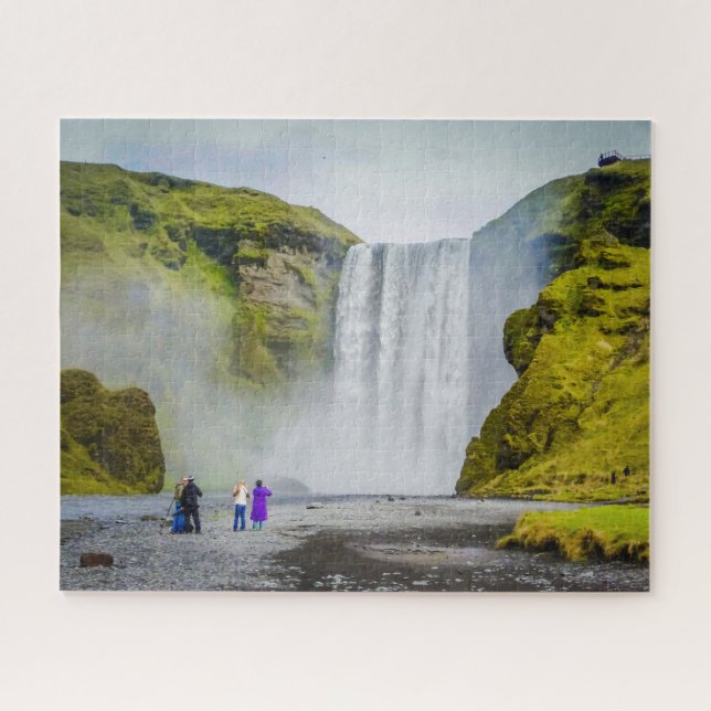 Iceland Jigsaw Puzzle - Skogafoss waterfall (Horizontal)